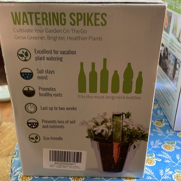 B SEPOR Ceramic Plant Waterer Set of 10 Pack Terracotta Self Watering Spikes-NEW - Picture 9 of 10